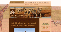 Desktop Screenshot of felix-safaris.com